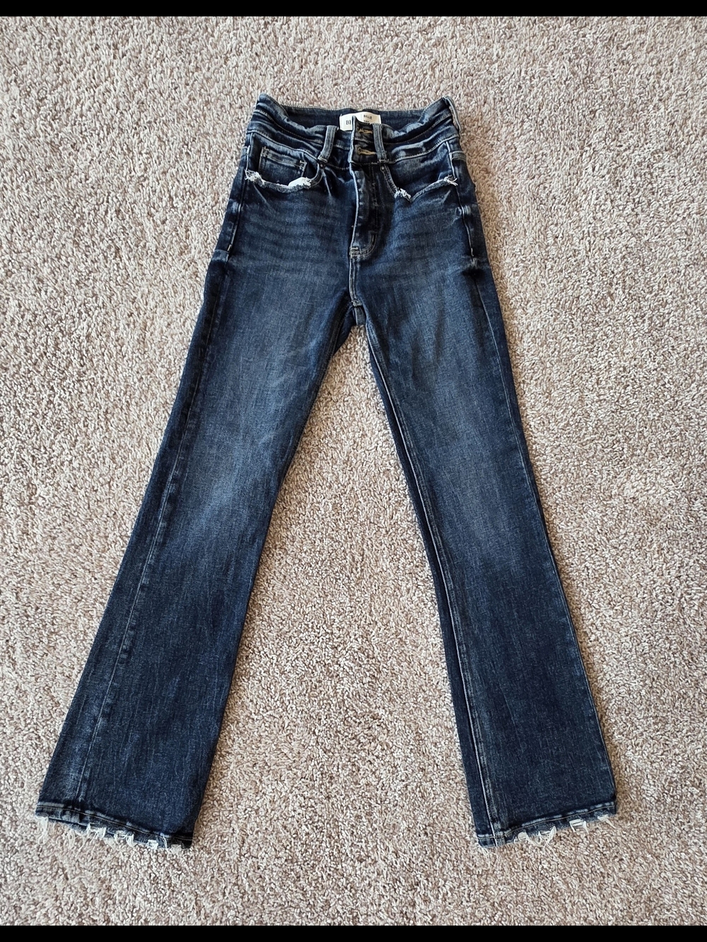 BKE Billie Dark Blue Flare Jeans